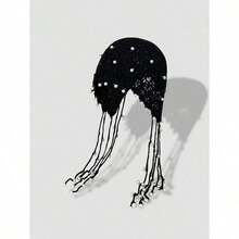 1pc Women's Handmade Crochet Hollow Out Beanie Hat, Lightweight Knitted Tassel Decor Cap, Fashion Headwear For Summer Sun Protection, Boho Style, Suitable For Mother And Daughter, Women Vacation, Halloween - Nhiều màu - Xem 4