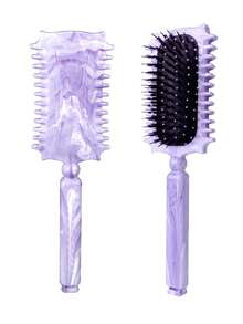 This Curly Hair Styling Wet Brush Features Soft Bristles That Effectively Detangle Curly Hair And Reduce Pulling, Helping To Keep Curls In Place. The Round Brush Design Makes It Suitable For Both Men And Women.