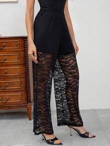 女式拼接设计性感街头风裤子