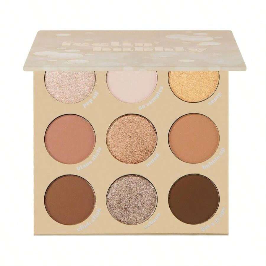 ColourPop Feelin' Bubbly Eyeshadow Palette - Brown &Amp; Gold Palette With Metallic And Matte Finishes - High-Pigment Eye Makeup With A Long-Wearing Formula (0.3 Oz) - MàuI - Xem 1