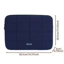 Cute Quilted Tablet Bag Laptop Bag, Soft Padded Laptop Protective Case With Grid Stitching, Anti-Fall And Shock-Absorbing, Suitable For School, Office, And Commuting Back To School Stuff Bag For School Work Laptop Bag For Women Mac Book Casemacbook Case College Essentials Laptop Sleeve - 彩色 - 查看 9