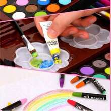 ART SET FOR PAINTING DRAWING PAINT FOR CHILDREN SUITCASE 145 Pcs. - Pink - View 3