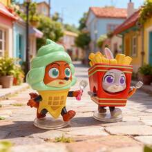 Miniso 迪士尼疯狂动物城伙伴伪装系列盲盒，精致PVC角色人偶，收藏摆件，桌面装饰/礼品佳品（1个随机发货） - 彩色 - 查看 4