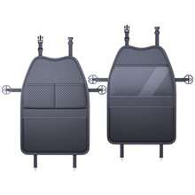 Multi Functional Car Seat Backrest Storage Bag With Large Capacity And Multiple Pockets, Rear Seat Storage Bag With Wear-Resistant Anti Kick Pad Protector, Seat Back Storage Bag, Beautiful Appearance, Easy To Clean - Black - View 11