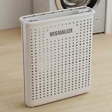 1pc Laundry Cart With Rolling Wheels - Multi-Functional Personal Care Product Dispenser And Storage Box With Processing Design - Dirty Laundry Basket, Clothes Storage Basket - Space-Saving Home Storage Solution, Suitable For Clothes, Accessories, And Laundry Baskets - XL màu trắng có bốn bánh xe - Xem 11