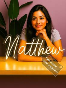 Custom Name Neon Sign, Wedding Decor, Name Neon Sign, Led Neon Sign For Kids, Personalized Gifts, Bedroom Decor, Home Decor USB Led Light, Birthday Gifts, Nursery Sign Nursery Letters Children's Decor Nursery Decor Unique Ideal Gifts - Multicolor - View 8