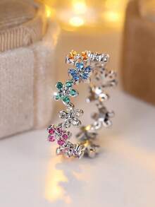 Vanel 时尚优雅花卉设计复古波西米亚风戒指，适合日常佩戴和派对场合，女士奢华珠宝，日常饰品 | 复古波西米亚风戒指 | 精湛工艺 - 戒指 - 查看 6