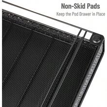 HAWT Single Serve Coffee Pod Drawer 36 Pod Capacity Countertop Organizer Metal 12.75" L X 13" W X 3" H Black - Black - View 4