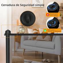 Baby Protection Gate - Black - View 10