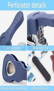 ArtAt Guitar Pick Punch Kit U2013 Bass Guitar Picks Puncher With 15 Variety Pick Strips Medium Guitar Pick Maker Punch Kit Unique Guitar Lovers Gifts - ColorB - 查看 4