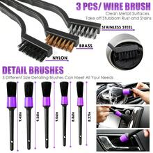 17PCS Car Cleaning Kit, Purple Car Interior Detailing Kit With High Power Handheld Vacuum, Detailing Brush Set, Windshield Cleaner, Cleaning Gel, Complete Auto Accessories For Women Gift - 紫色 - 查看 5