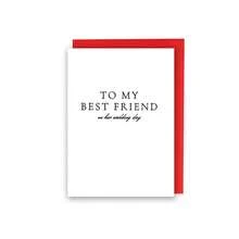 "To My Best Friend" ON HER Wedding Day Card | Wedding Day Card | To My Best Friend | Wedding Card - Multicolor - View 9