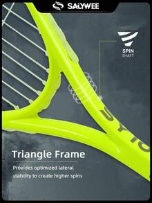 SALYWEE 碳纤维壁球拍，超轻，14/19线床设计，增强操控性——适合初学者，节日送给壁球爱好者的礼物，球拍设计时尚，碳纤维材质，附赠球拍包 - 彩色 - 查看 7