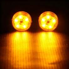 两件式车门碰撞警示灯套件，LED闪光灯，用于防止追尾碰撞，无线安装无需布线，高亮度车门警示手电筒，耐候防震汽车安全配件。