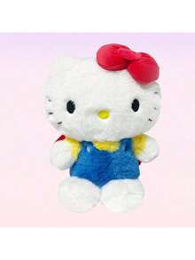 Sanrio Hello Kitty Plush Backpack - Official Kawaii Soft Stuffed Backpack, Super Fluffy Cartoon Character Bag with Adjustable Padded Shoulder Straps, Zipper Closure & Spacious Compartment, Cute 3D Ears Design, Premium Polyester Material, Perfect for Spacious Compartment, Cute 3D Ears Design, Premium Polyester Material, Perfect for Spacious Compartment, Cute 3D Ears Design, Premium Polyester Material, Perfect for Spa 組合組合, HE.