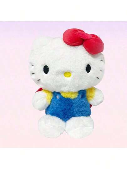 Sanrio Hello Kitty Plush Backpack - Official Kawaii Soft Stuffed Backpack, Super Fluffy Cartoon Character Bag with Adjustable Padded Shoulder Straps, Zipper Closure & Spacious Compartment, Cute 3D Ears Design, Premium Polyester Material, Perfect for Spacious Compartment, Cute 3D Ears Design, Premium Polyester Material, Perfect for Spacious Compartment, Cute 3D Ears Design, Premium Polyester Material, Perfect for Spa 組合組合, HE.