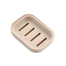 1个塑料皂碟，创意贝壳造型浴室皂架，带盖沥水皂盒，双层皂碟 - 彩色 - 查看 14