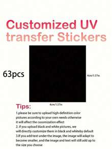 Transparent Crystal Sticker With Logo, Customized UV Transfer Film, Transparent Waterproof Printed Sticker, Suitable For Packaging Boxes, Greeting Cards, Weddings, Birthdays, Etc. - Multicolor - View 9