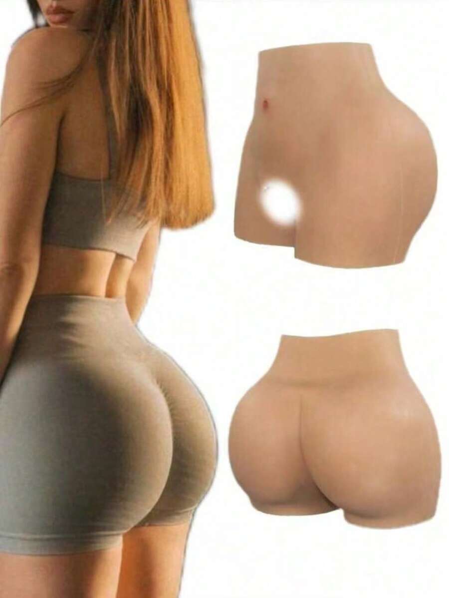 Seamless Padded Butt Lift High Waist Shaping Panties, Booty Enhancing Tummy Control Underwear For Women