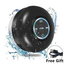 Mini Bluetooth Shower Speaker With LED Light, Portable Waterproof Design, Strong Bass, Hands-Free Speakerphone, Rechargeable Using Micro USB, Hanging Wireless Stereo For Shower, Bathroom & Home, Romantic Gift For Him Her, Perfect For Valentine's Day