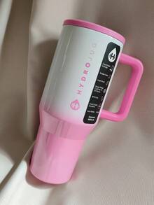 [Christmas Gift] Hydro Jug Traveler 32oz Pinkish-White Gradient Patterns Of Double Wall Insulated Stainless Stee With Straw Cup. Flip-Straw Water Bottle. 24 Hours Cold, Completely Leak-Proof. Suitable For Water, Ice Drinks , Hot Drinks, Juice And Iced Tea Or Coffee. Suitable For Camping, Work, Indoor Use. It Is Also Very Suitable To Be Given As A Gift. - 漸層粉 - 查看 6