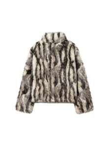 Seelio Autumn/Winter New Women's Fashion Faux Fur Effect Coat Jacket, European And American Style - Multicolor - View 11