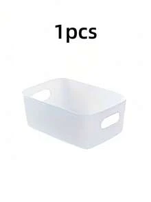 10个装浴室收纳篮，带提手收纳篮，适用于家庭、厨房、浴室、办公室、卧室，可作文具收纳、梳妆台化妆品收纳、塑料学习篮、厨房收纳篮，1/5/10个装