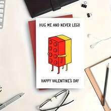 创意情人节贺卡，适合拥抱，永不分离情人节创意告白祝福卡，情侣情人节礼物，感谢卡（含信封），贺卡，祝福卡，空白卡片 - 套裝 - 查看 8