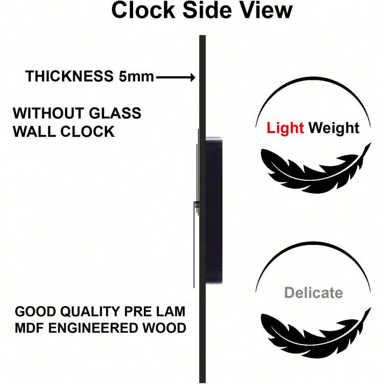 1 pieza Reloj de pared decorativo planeta 2D de 12"/16", movimiento de cuarzo súper silencioso sin sonido de tic-tac, adecuado para habitación, hogar, sala de estar, dormitorio, aula, cocina, decoración de oficina - Multicolor - Añade 6