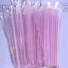 Mollie Lipper 100pcs Removing Swab Crystal Micro Brush Make Up Eyelash Extension Supplies Lashes Accessories Makeup Tools - Multicolor - View 9