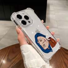 Funda para móvil con diseño de , colores vibrantes y estilo único, compatible con teléfonos ,  17,  16 Pro Max,  15 Pro Max,  13 y  12. Fabricada en TPU para una protección total contra golpes y caídas. Ideal para fans, como regalo de Halloween, para amigos originales y para dar rienda suelta a tu creatividad. - transparente - Ver 4