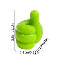 Self-Adhesive Thumb Hook: Creative Multipurpose Wall Hook, Suitable For Home, Office, Bedroom - Perfect Gift For Birthday, Easter, Boys And Girls! - Multicolor - View 7