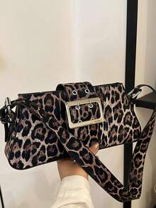 Leopard Patterned Shoulder Bag, Cheetah Patterned Homeless Handbag, Women's Leather Retro Handbag, Wallet, Backpack, Handbag, Women's Handbag, Women's Wallet, Women's Handbag, Women's Work Bag, Women's Handbag, Women's Car Accessories, Personalized Gifts, Women's Wallets And Bags, Travel Essentials, Christmas Gifts, Valentine's Day Gifts, Winter, Accessories For Women, Christmas Wallet, Makeup Bag, Christmas Bag, Travel Accessories, Gifts For Women, Cosmetics Bag - Multicolor - View 4