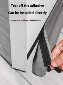1个96厘米/37.79英寸门底缝隙挡风条，门底缝隙填充密封条，门底挡风条，门窗底部挡风条，可调节门底密封条，双层门挡，可裁剪缝隙填充，减少冷空气、光线和噪音，防风涂层，阻挡噪音、声音、昆虫、热空气和光线 - 易于安装的挡风条 - 彩色 - 查看 10
