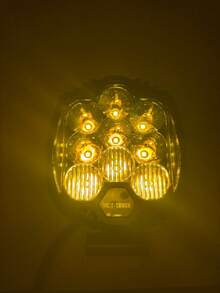 LED Reverse Light With Amber Outline 12/24v 2 Pieces - Amber - View 7