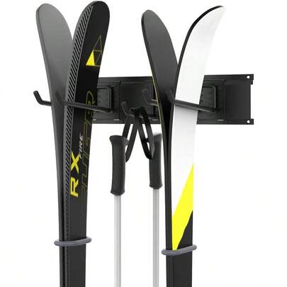 Garage Storage Organization System Ski Wall Rack 2 Pairs Of Skis Mount Hanger Home Shed And Garage Snowboard Wall Rack Holds Up To 100 Lbs
