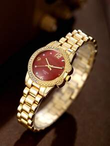 Relógio feminino moderno, versátil, elegante e charmoso (1 unidade), disponível em várias cores, ideal para presentear sua irmã, perfeito para uso diário, essencial para o Halloween, Natal ou aniversário. - Multicolorido - Ver 12