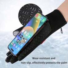 Genérico Bomaze Winter Gloves, Thermal Windproof Touchscreen for Running Cycling Skiing and Outdoor Sports(Orange Talla única) - Multicolor - Ver 6