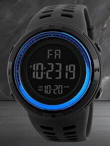 Đồng hồ thể thao điện tử đa chức năng thời trang dành cho nam và nữ, màn hình lớn, ngoài trời - Một cỡ - Xem 7