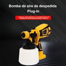 pistola pintura eletrica,pistola pintar electrica,pistola pintura bateria ,pistola pintura eletrica pulverizador 2,pulverizador tinta,pistola pintura automotiva,Pistola de Pintura de Alta Presión, Compacta para Proyectos de Bricolaje y Hogar - Amarillo - Ver 7