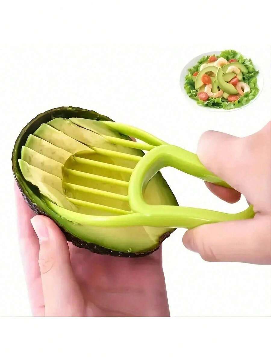 1pc Outdoor Avocado Slicer 3-In-1 - Avocado Tools, Avocado Peeler, Kitchen Gadgets, Avocado Cutter, Fruit Slicer, Avocado Scoop - Avocado Pit Remover, Fruit And Vegetable Tools