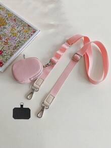 Zipper Pouch Phone Lanyard, Fashionable Women's Crossbody Phone Lanyard, Crossbody Phone Lanyard With Wallet, New Zipper Pouch Phone Lanyard, Adjustable Crossbody Phone Strap - Durable Polyester Material, Casual Style, Phone Pouch, Gift For Women - Multicolor - View 14