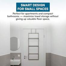 Over-The-Door 3-Tier Towel Rack BTH-08458 Satin Nickel - SatinNickel - Xem 3