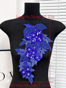 20 piezas/paquete, colores surtidos, nuevos parches de aplicación de cristal de strass bordados en 3D, adecuados para decoración de ropa, reparación, accesorios de vestidos de novia DIY, manualidades de bordado y costura - Multicolor - Ver 4