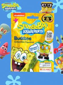 1PC Officially Licensed SpongeBob Blind Bag SquarePants Mystery Box 3D Figurines Random One Cute Collectible Ornament Desk Decor Fun Unboxing Surprise Gift SpongeBob SquarePants Patrick Krabs Squidward Stocking Stuffers Party Birthday Christmas Gift For Friend Family