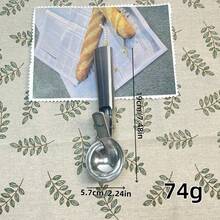 1pc High Quality Stainless Steel Ice Cream/Fruit Scoop, Available In Small And Large Sizes - Suitable For Watermelon, Cantaloupe, Papaya, Ice Cream Scooper With Trigger Release Mechanism - Multicolor - View 8