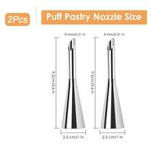 1/3 件/套奶油糖霜管道喷嘴头，专业不锈钢长奶油泡芙喷嘴装饰小糕点糖霜管道装饰工具，烘焙用品，厨房用品 - 泡芙嘴 - 查看 19