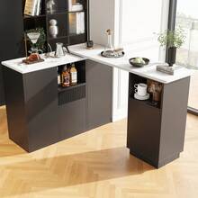 Bars & Wine Cabinets - Black + MDF - View 4