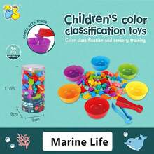 Brinquedos de Contagem Jogos de Correspondência com Tigelas de Classificação, Atividades de Aprendizagem Pré-Escolar, Classificação Sensorial, Brinquedos Educacionais Iniciais STEM, Conjuntos de Brinquedos (Cor Animal Aleatória), Presente de Halloween/Dia de Ação de Graças/Natal, Presente de Páscoa - Multicolorido - Visão 11