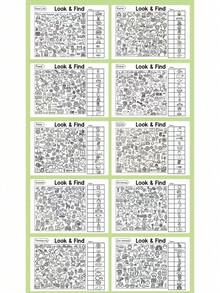 1 pieza Libro interactivo de doble efecto de observación y coloreo, una herramienta educativa que combina el entrenamiento de observación y la creación artística. Permite buscar elementos ocultos en el trineo de Navidad, el jardín de Pascua y otras escenas para cultivar el hábito de la observación detallada, y luego emparejarlo con pegatinas temáticas para completar el coloreado, mejorando el enfoque durante el proceso manual. - Multicolor - Ver 7